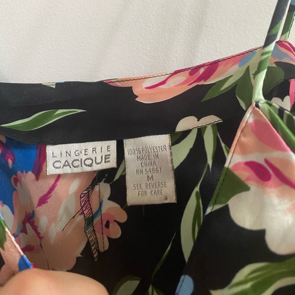 Vintage silky slip romper M - Picture 3 of 5